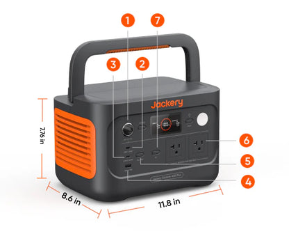 Jackery E600Plus+100W Portable Power Station and Solar Panel