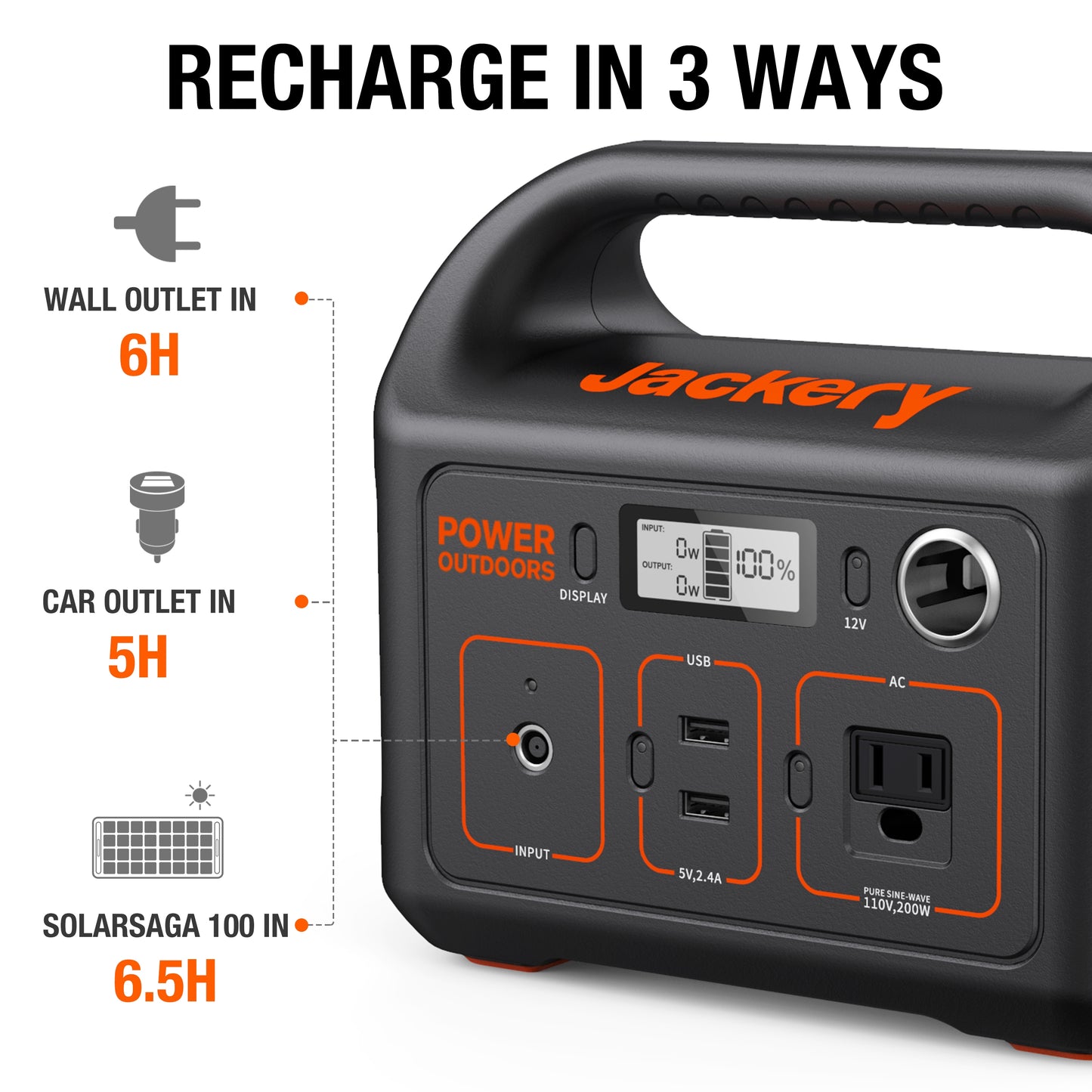 Jackery E290 290Wh portable power station